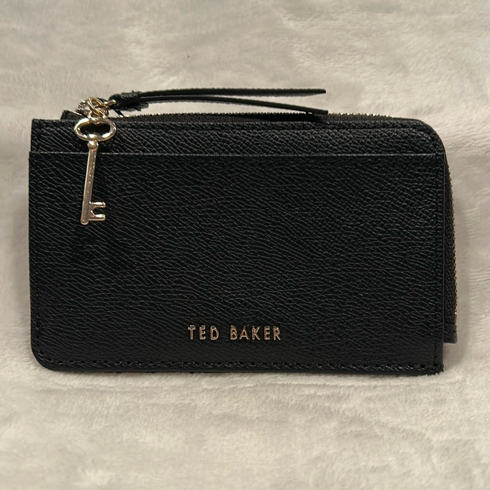 Ted Baker London Lucky Black Leather Wallet